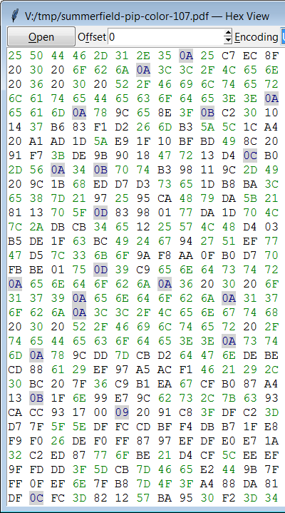 The Hex View application