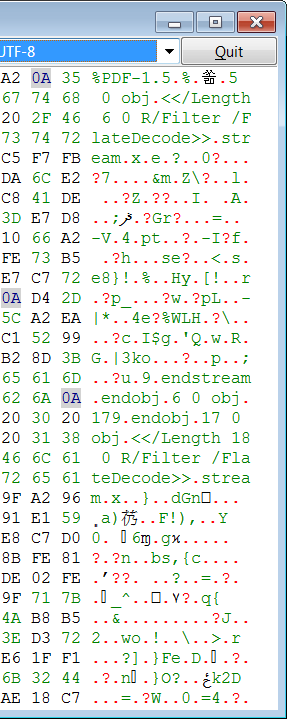 The Hex View application